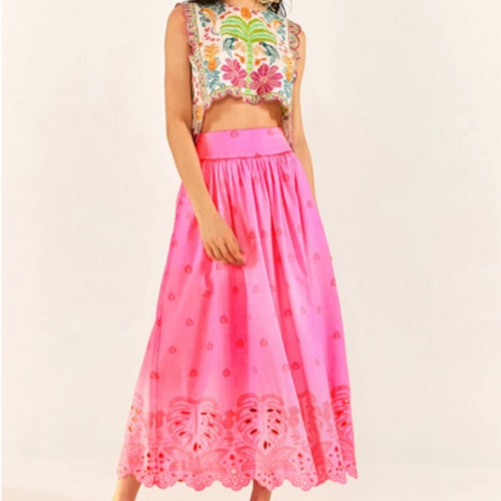 FARM Rio Pink Maxi Skirt